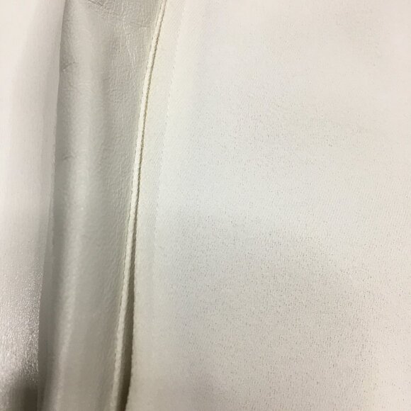 VINCE White Leather Insert Sides Pull On Drawstring Waist Jogger Pant - Picture 6 of 14